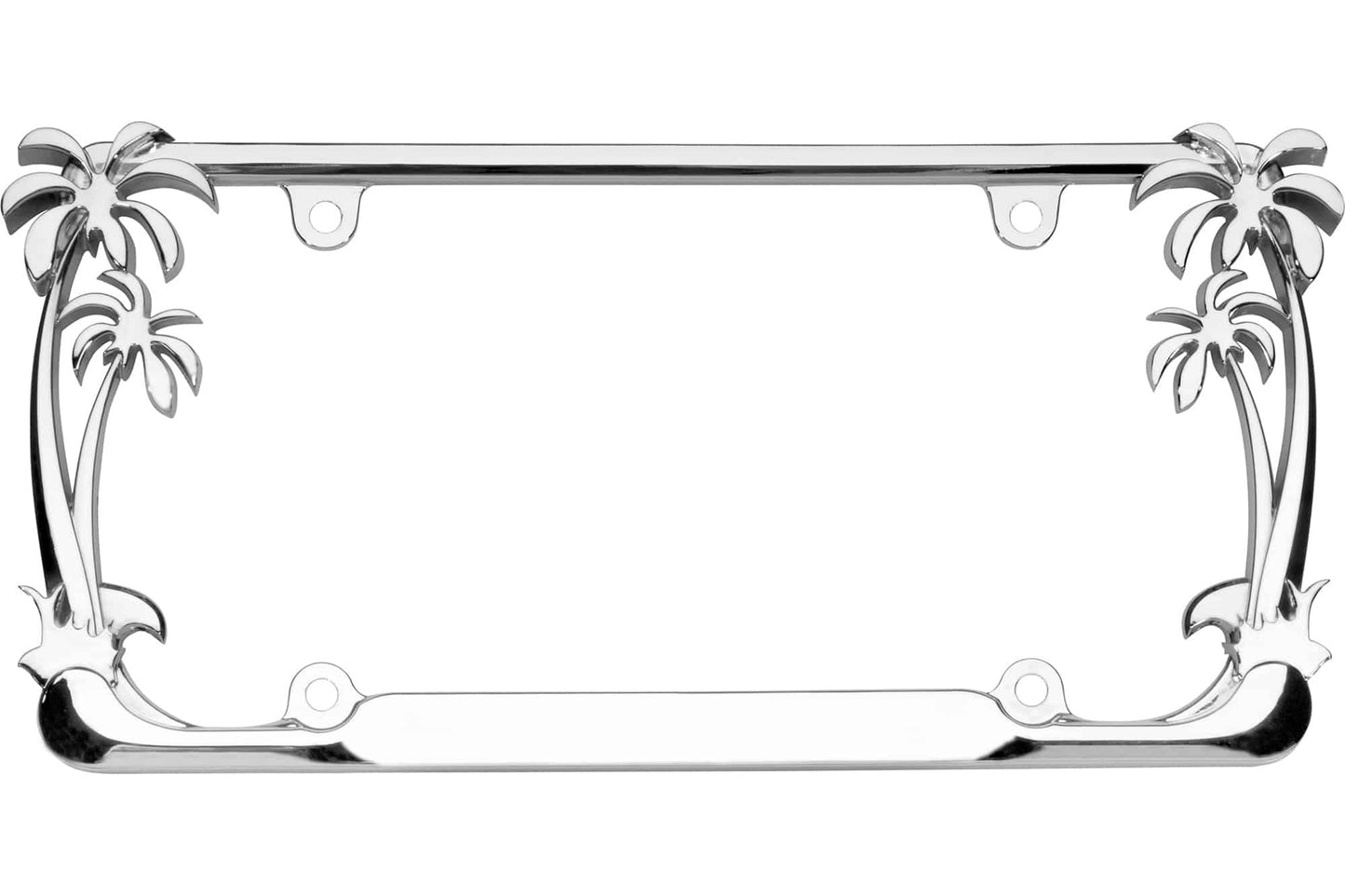 Palm Tree License Plate Frame – Tropical Metal Car Tag Cover