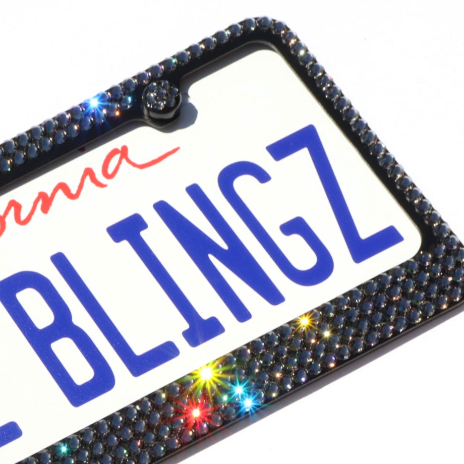 Luxury Austrian Crystal License Plate Frames
