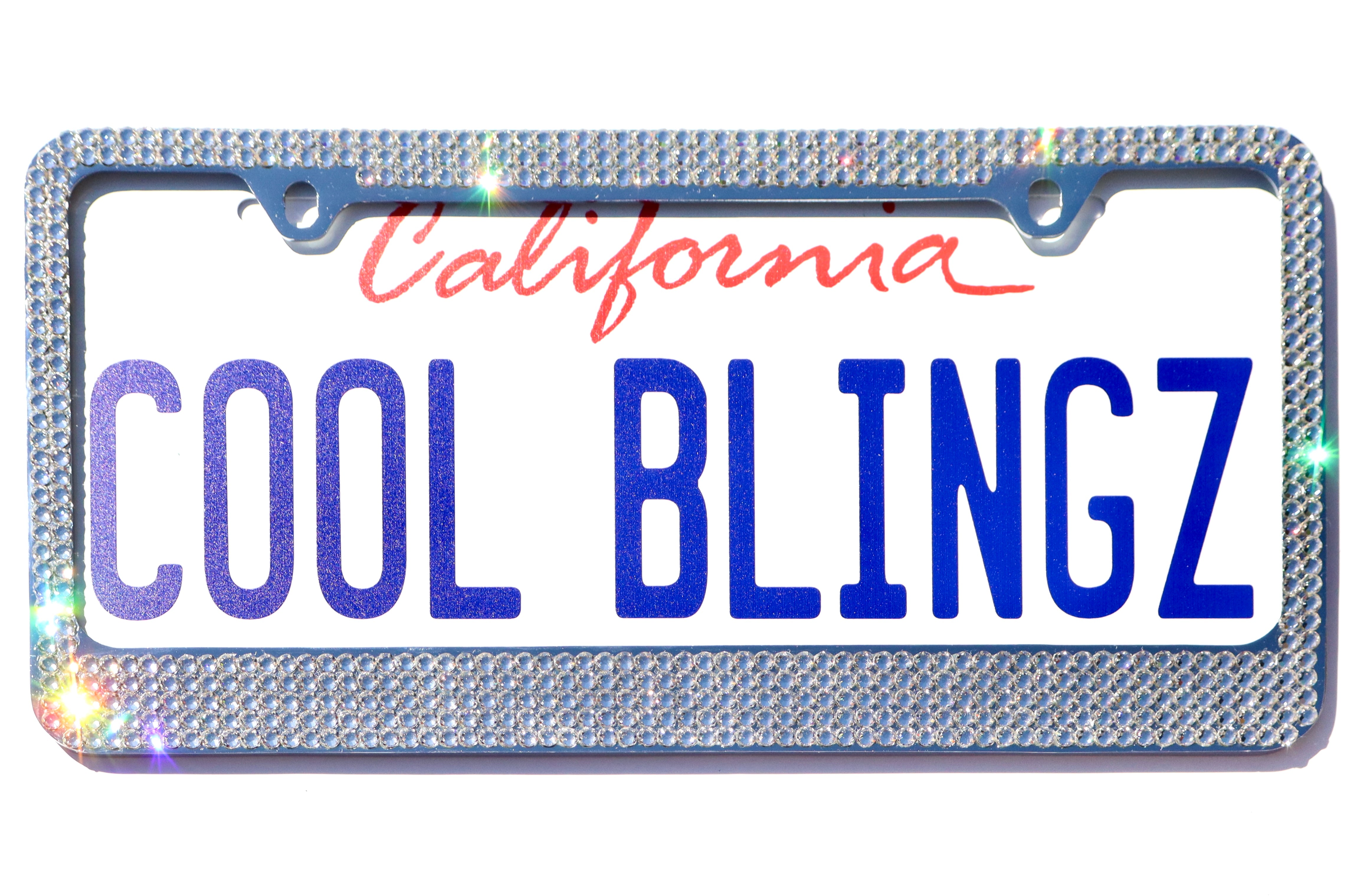 Luxury Bling License Plate Frame | Swarovski Crystals | 5 Row