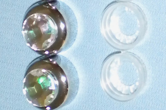 2-Pack Big Rhinestone Bling Screw Caps for Crystal License Plate Frames