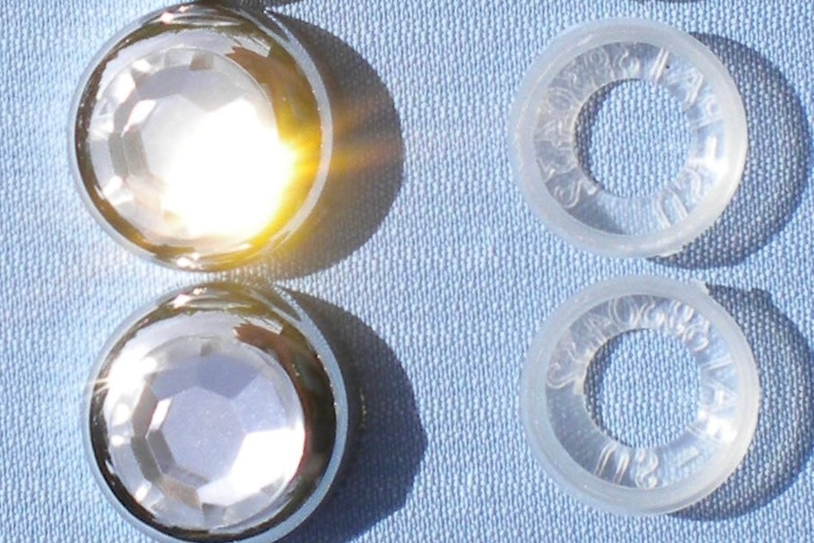 2-Pack Big Rhinestone Bling Screw Caps for Crystal License Plate Frames
