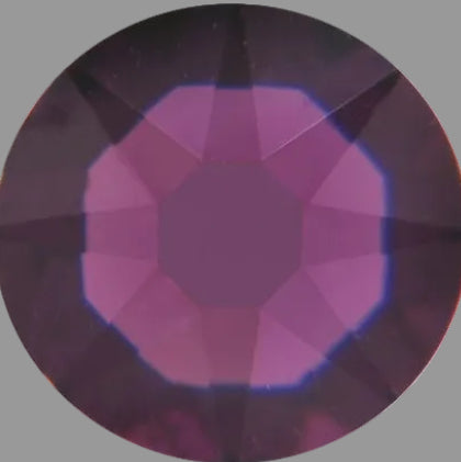 Amethyst Purple Austrian Crystal color swatch for Cool Blingz luxury bling license plate frame