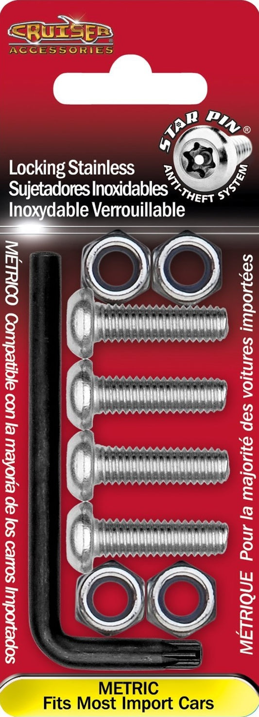 Locking License Plate Screws & Anti-Theft Fasteners for Cars, Trucks & SUVs